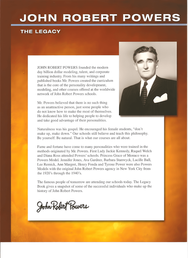 John Robert Powers - a legacy of John Robert Powers