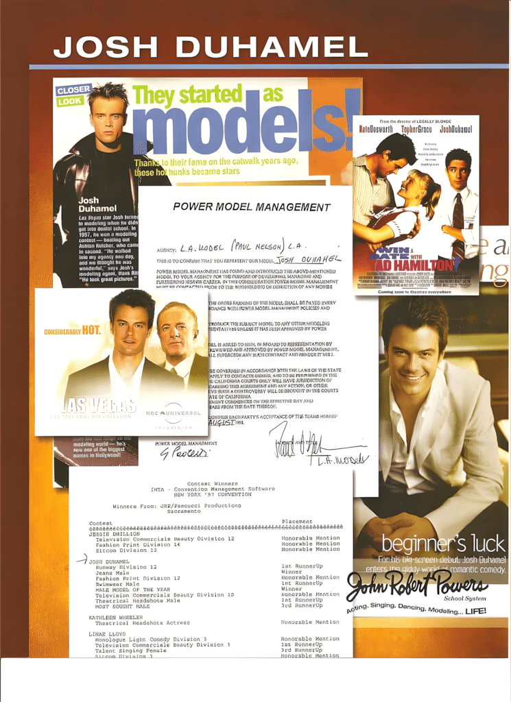 Josh Duhamel - a legacy of John Robert Powers