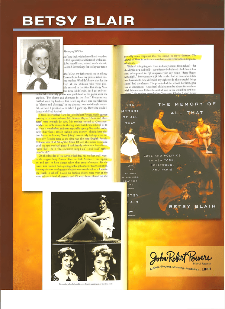 Betsy Blair - a legacy of John Robert Powers